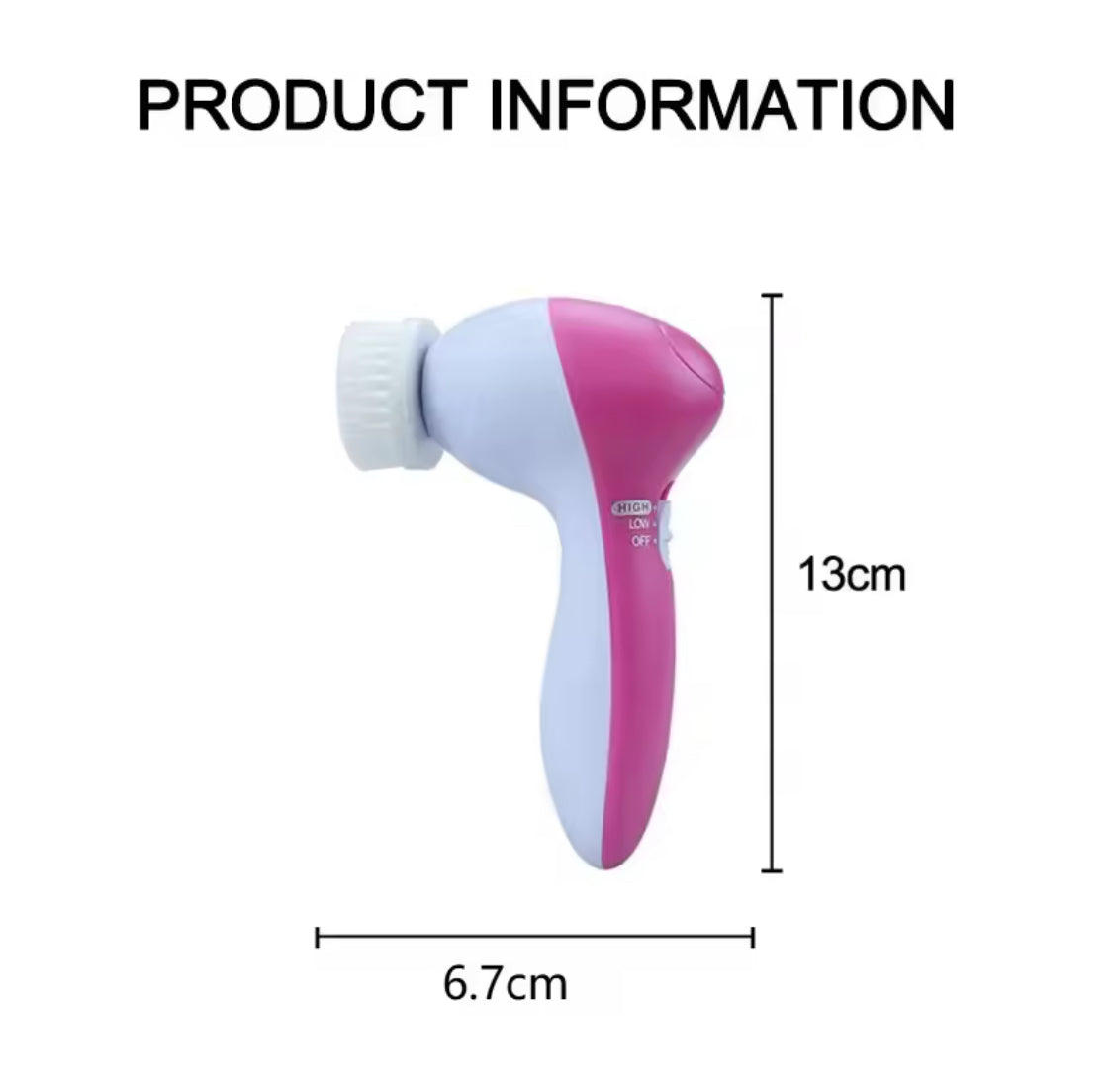 5 In 1 Multifunctional Face Cleansing Brush, Battery Powered Facial Cleaner, Skin Care Massager, Facial Cleanser Tools