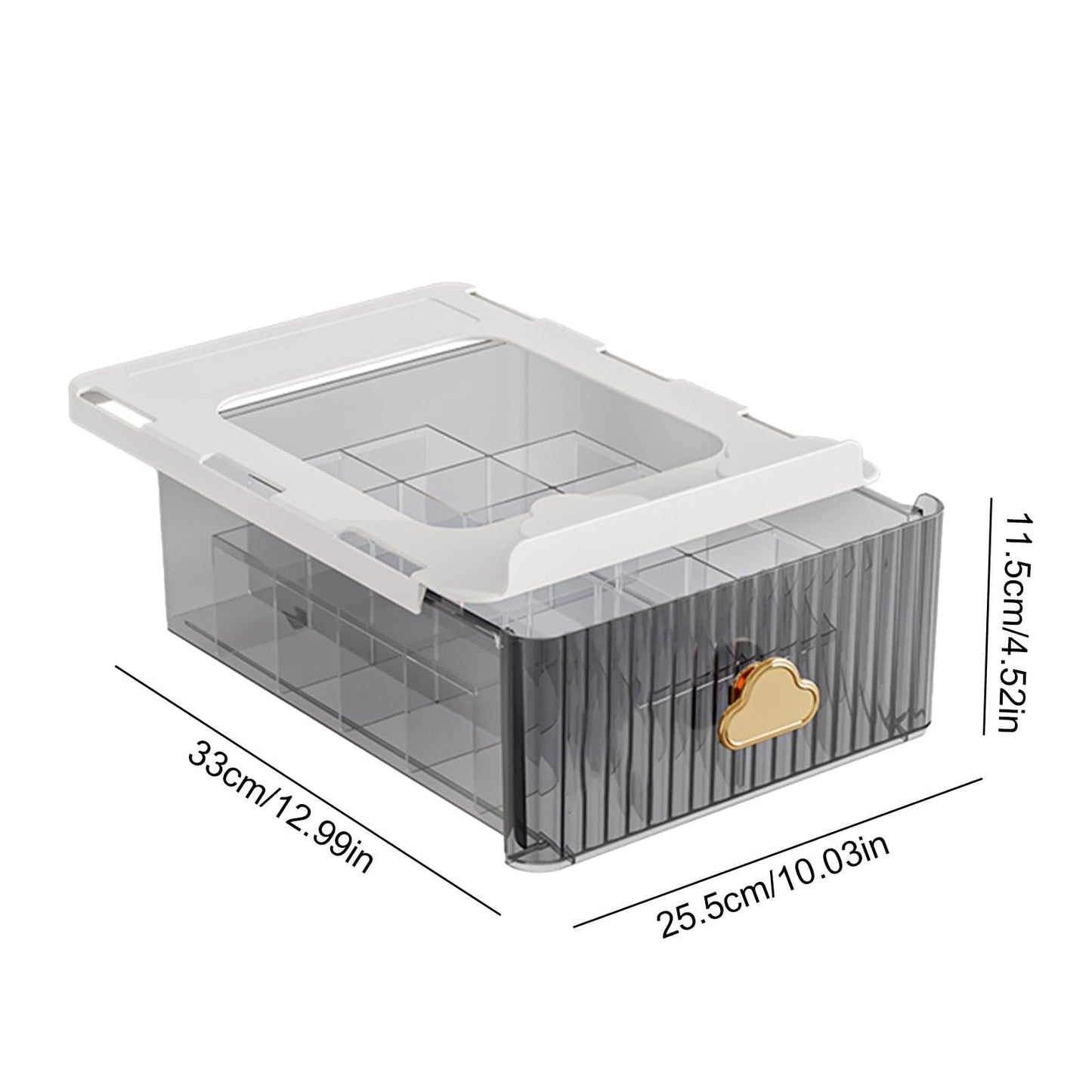 Transparent Drawer Style Storage Box, Dust Proof Plastic Organizer, Wardrobe Cloth Organizer Box