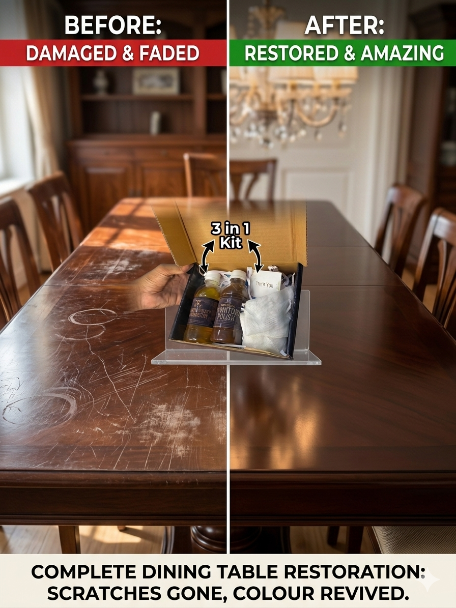 3-in-1 Premium Furniture Polish & Shiner Kit