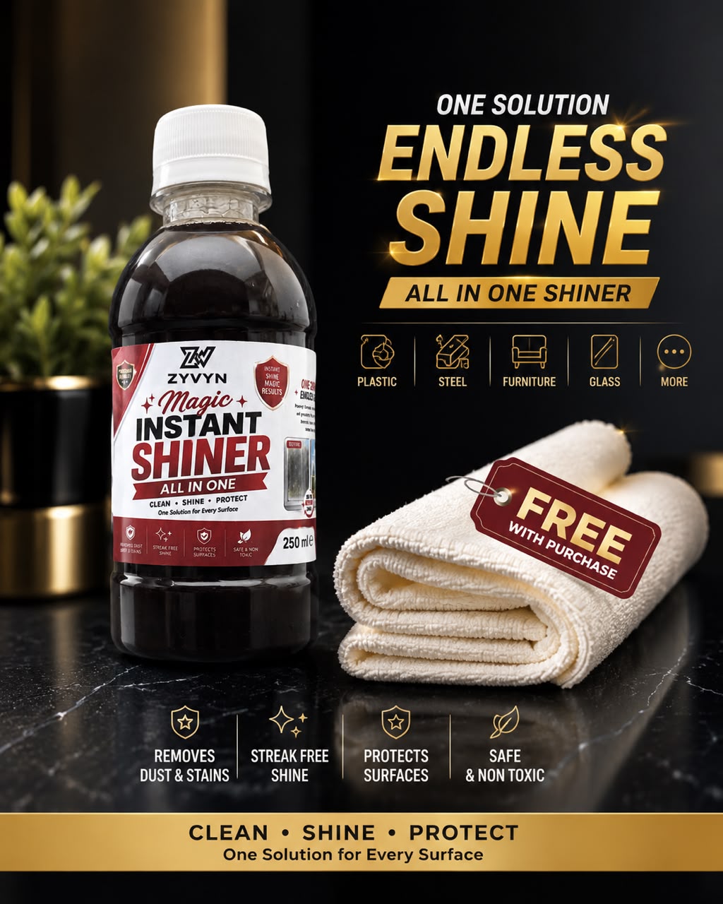 ✨ Magic Instant Shiner – All in One ⭐