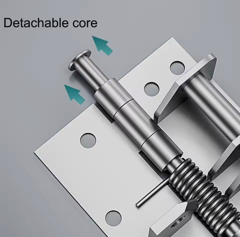 Automatic Self Closing Door Hinge, Heavy Duty Adjustable Door Hinge, Stainless Steel Spring Loaded Hinge, Premium Auto Close Door Hinge