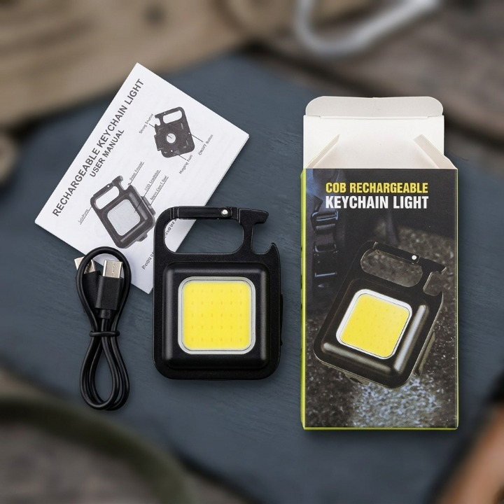 COB Rechargeable Key Chain Light