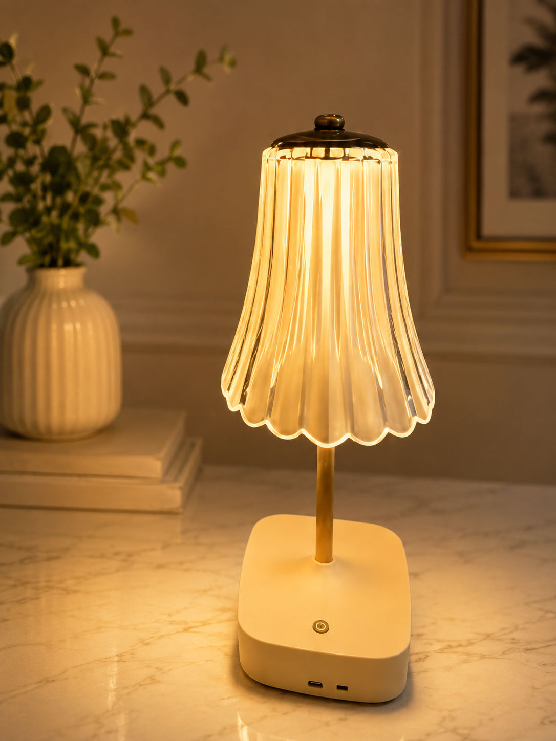 Crystal LED Music Lamp With Bluetooth Speaker, Bluetooth LED Mood Lamp With Touch Control, Rechargeable Diamond Table Lamp With Wireless Speaker