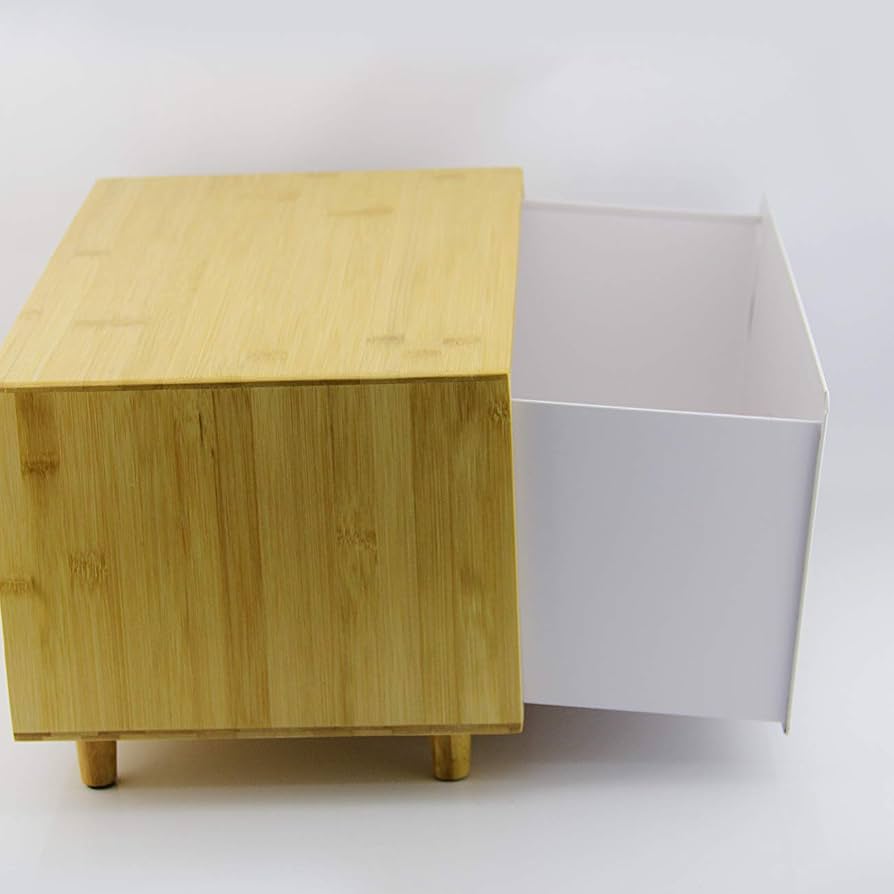 Wooden Bread Box And Tea Coffee Storage Set, Multipurpose Bread Storage Canister Set, Kitchen Bread Box Storage Set, Kitchen Counter Bread Box Organizer
