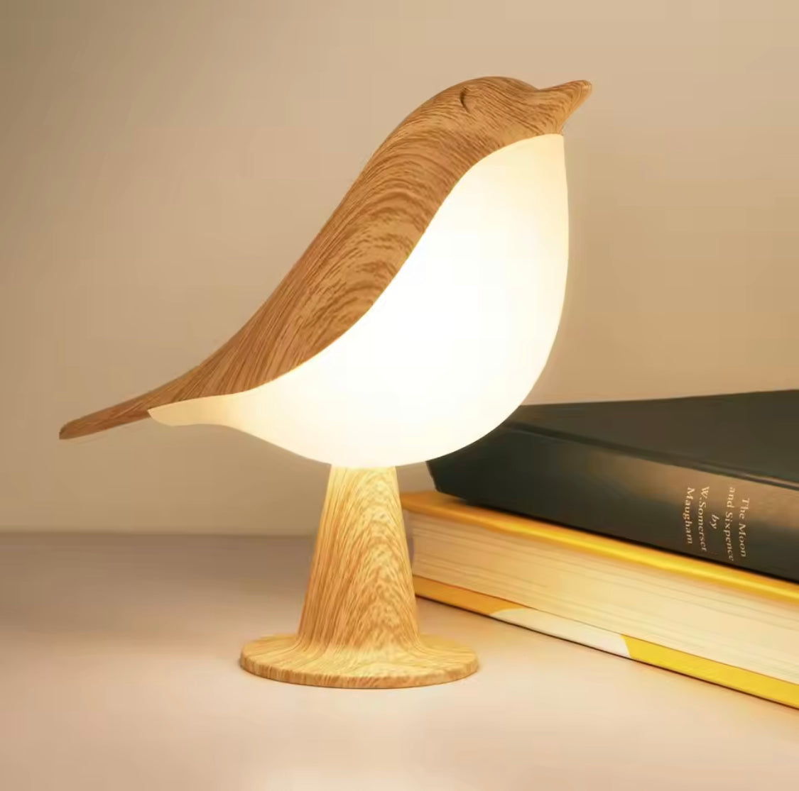 Touch LED Bird Lamp, Bird Glow Night Lamp, Wooden Bird LED Lamp, Small LED Touch Desktop Lamp