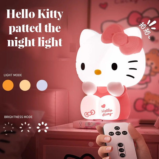 Cute Silicone Hello Kitty Lamp, Kawai Hello Kitty Light, Hello Kitty Cute Bedside Lamp