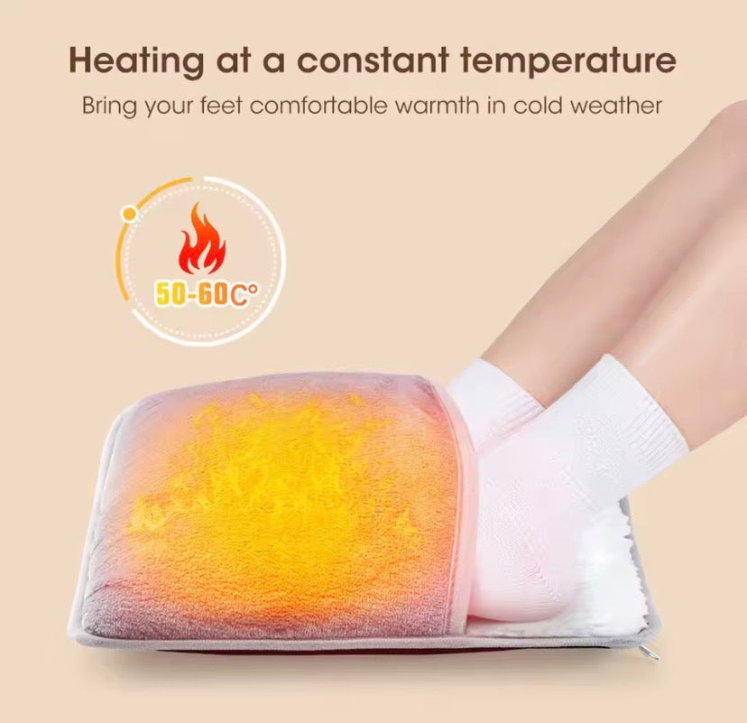 USB Powered Soft Plush Washable Foot Warmer, Household Foot Warmer, Washable Foot Heating Pad