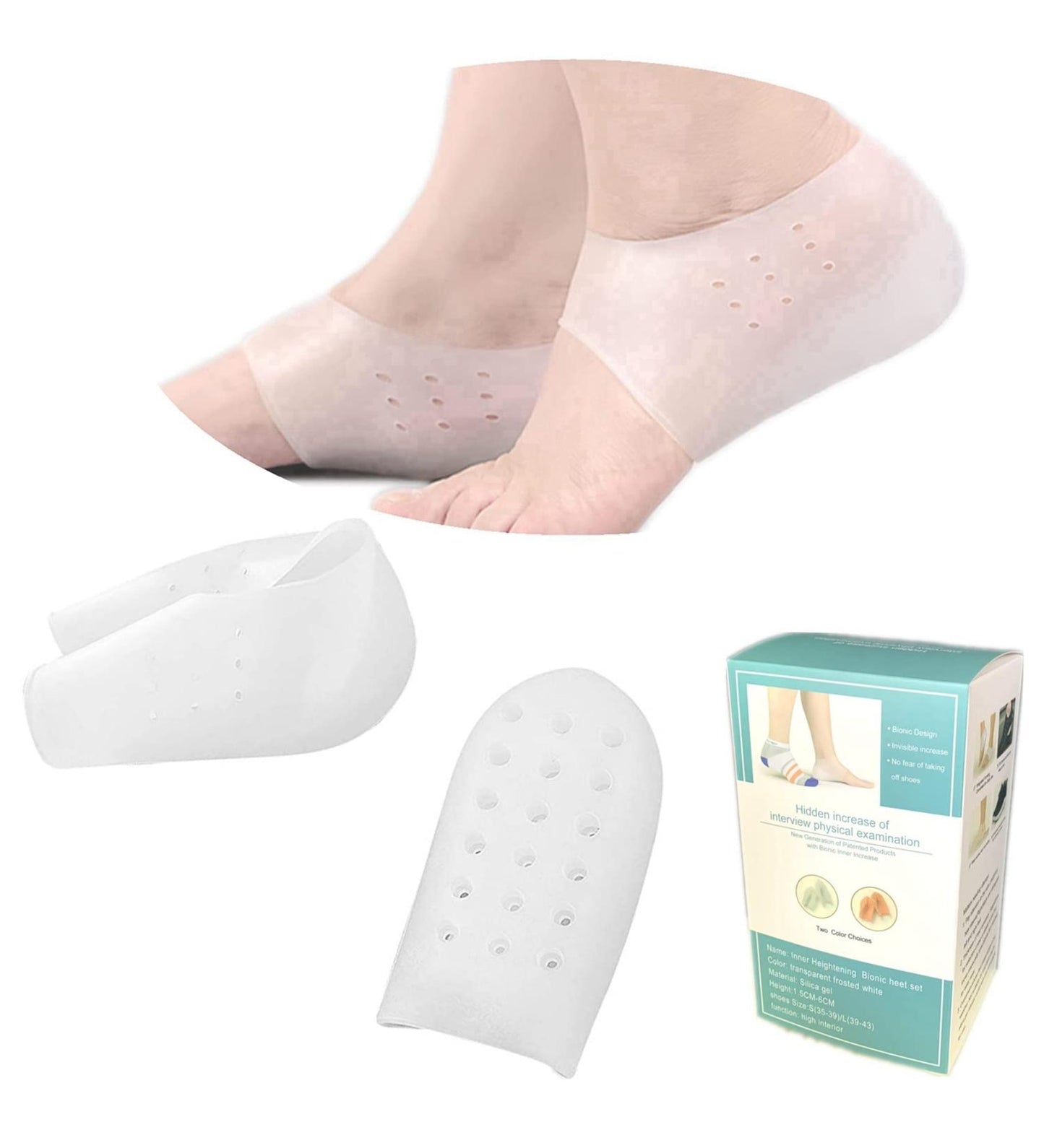 Height Increasing Silicone Heel Pair (FREE SHIPPING)