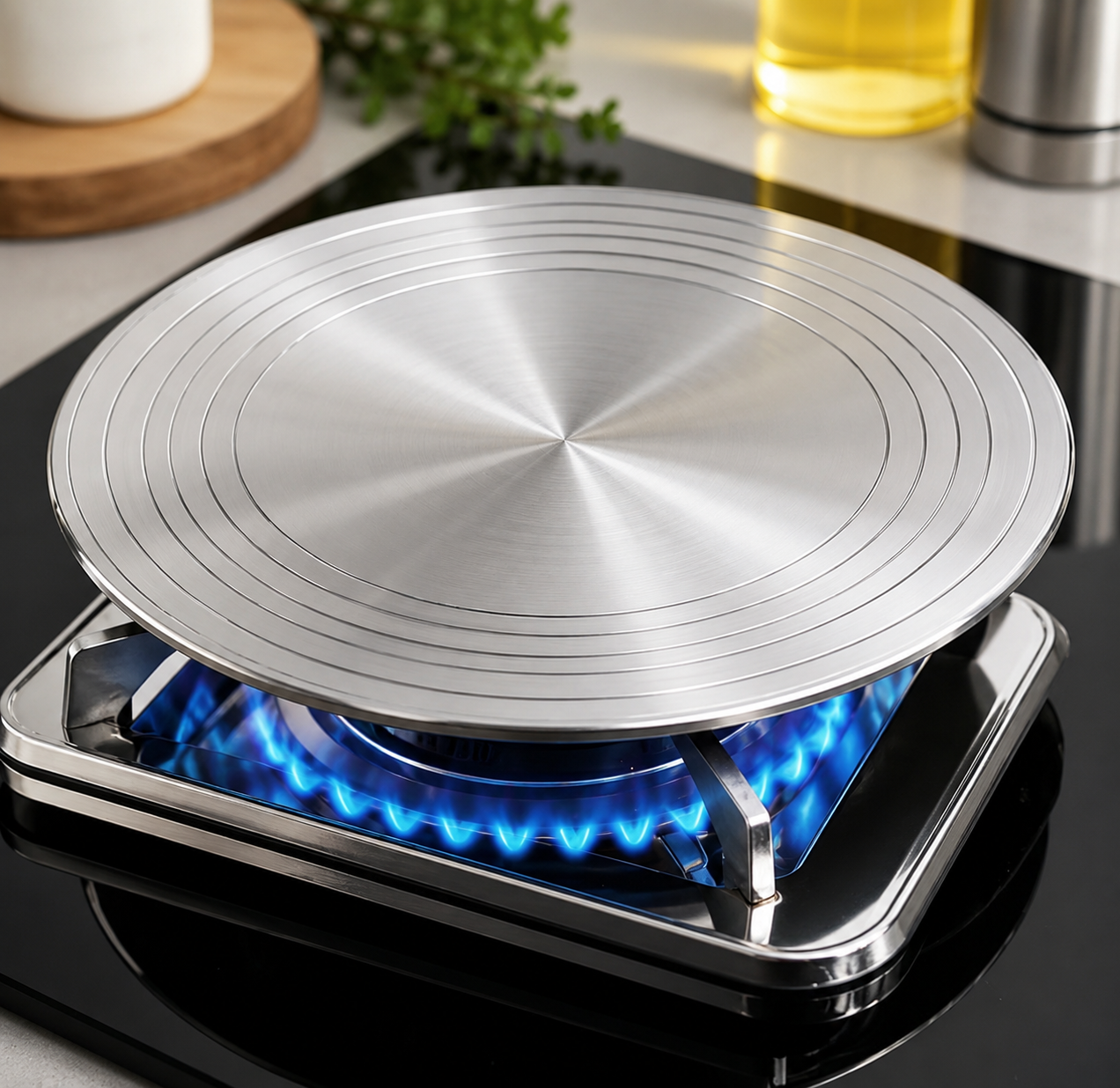 Stainless Steel Heat Diffuser Plate, Gas Stove Heat Cooking Disc, Energy Saving Heat Diffuser Plate