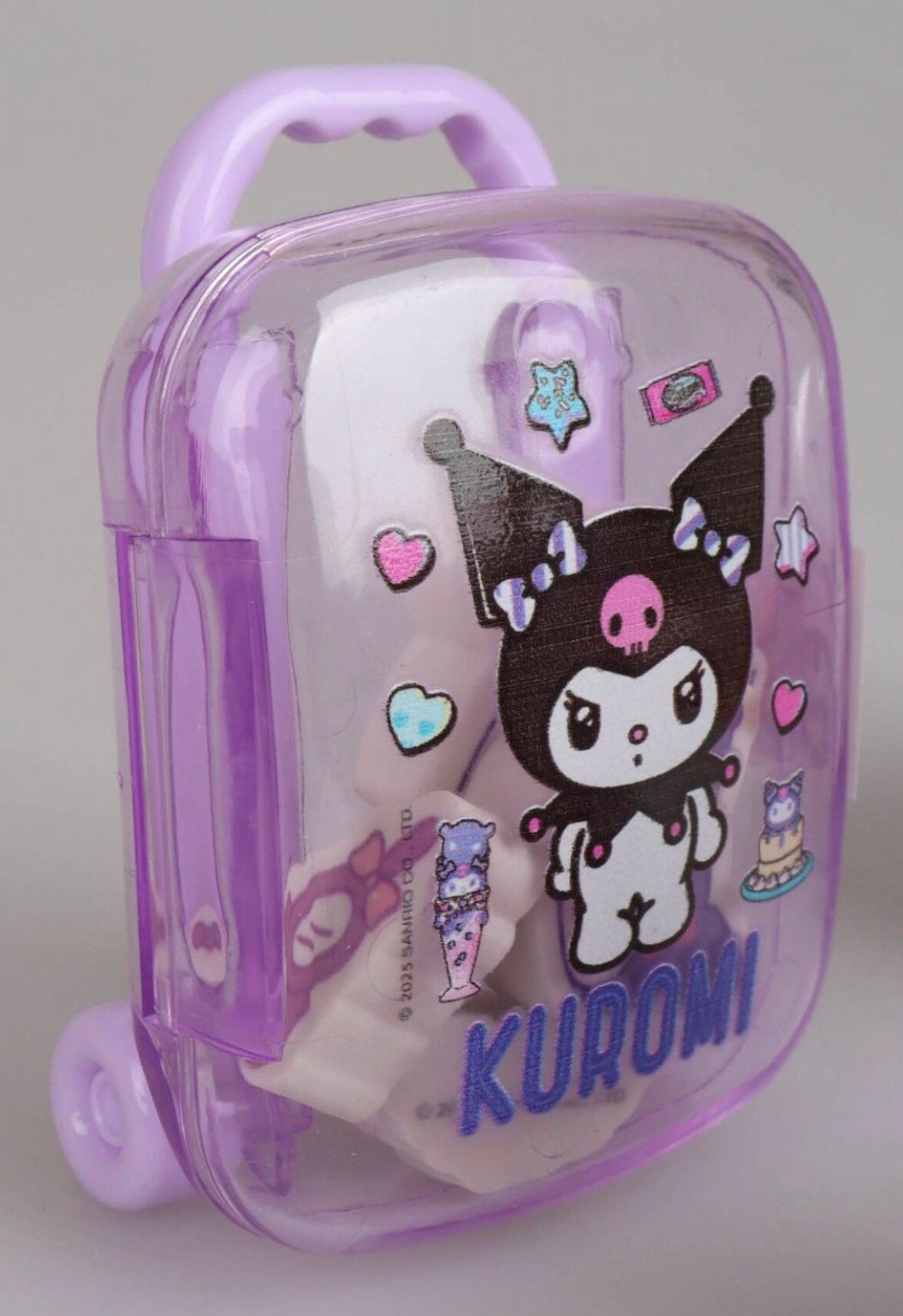 Cute Kawaii Cartoon Eraser Suitcase Toy, 4pcs Suitcase Style Eraser Set, School Kids Eraser Set