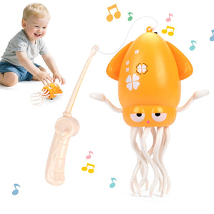 Electronic Dancing Squid Toy, Simulated Music Octopus Toy, Dancing Jellyfish Squid Toy