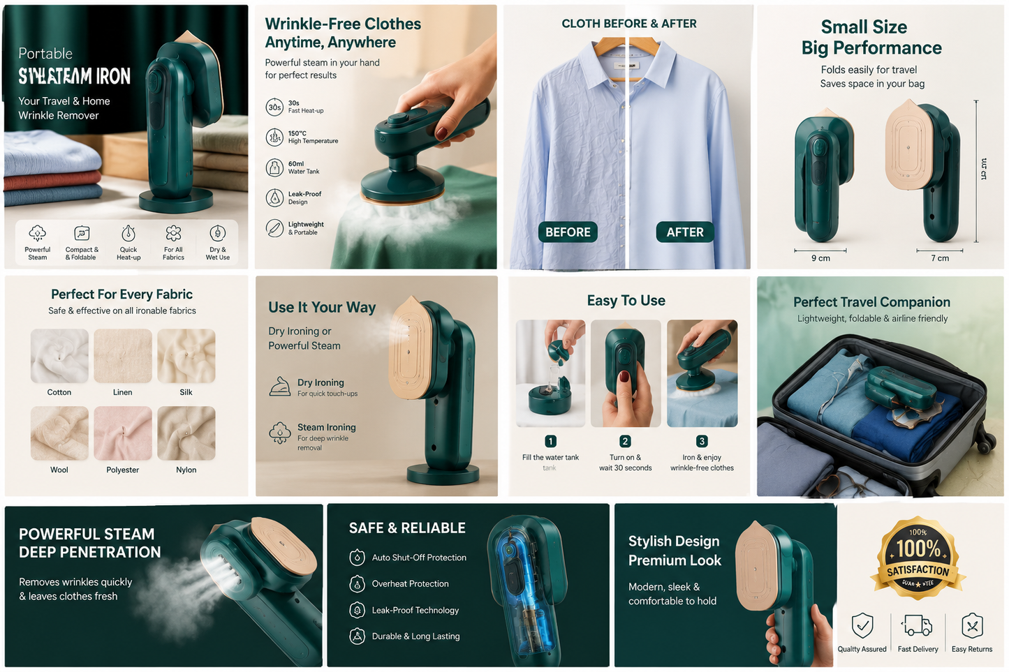 Portable Mini Steam Iron