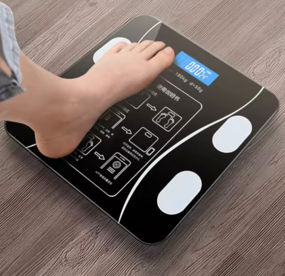 USB Charging Body Fat Scale With Bluetooth App, Smart Wireless Digital Weight Scale, Body Composition Analyzer Testing Scale