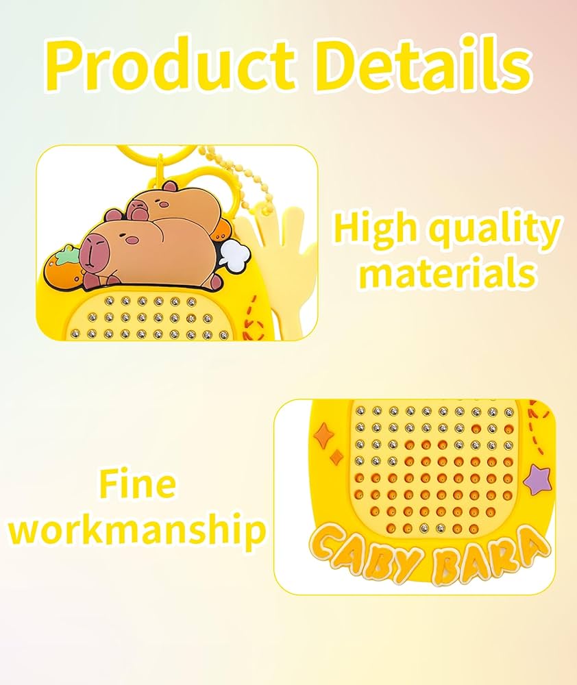 Magnetic Steel Pad Keychain, Kids Stress Relief Educational Toy, Portable Doodle Board
