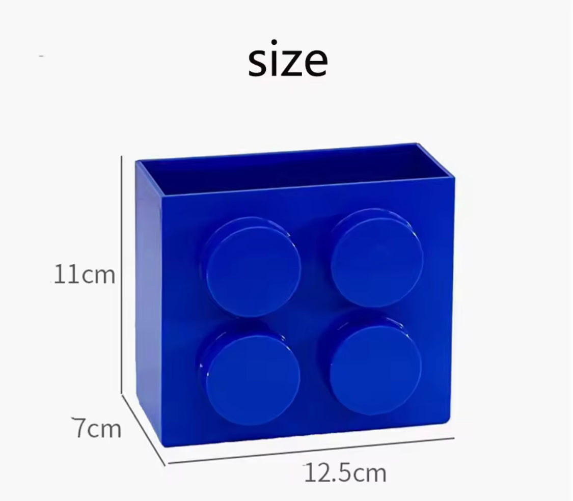 Wall Mounted Building Blocks Sticking Holder, Refrigerator Door Shelf Organizer,  Kitchen Fridge Accessories Organizer