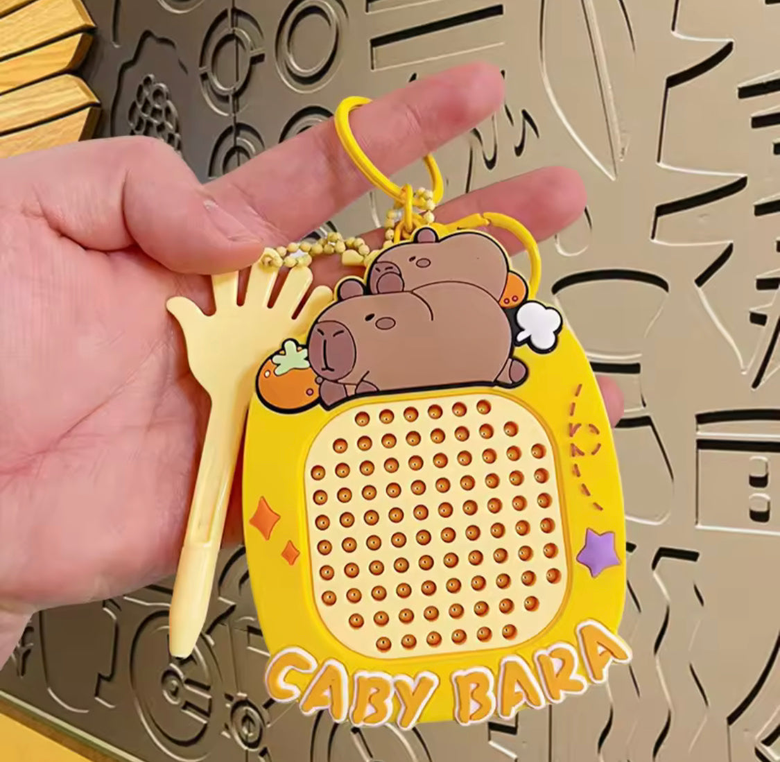 Magnetic Steel Pad Keychain, Kids Stress Relief Educational Toy, Portable Doodle Board