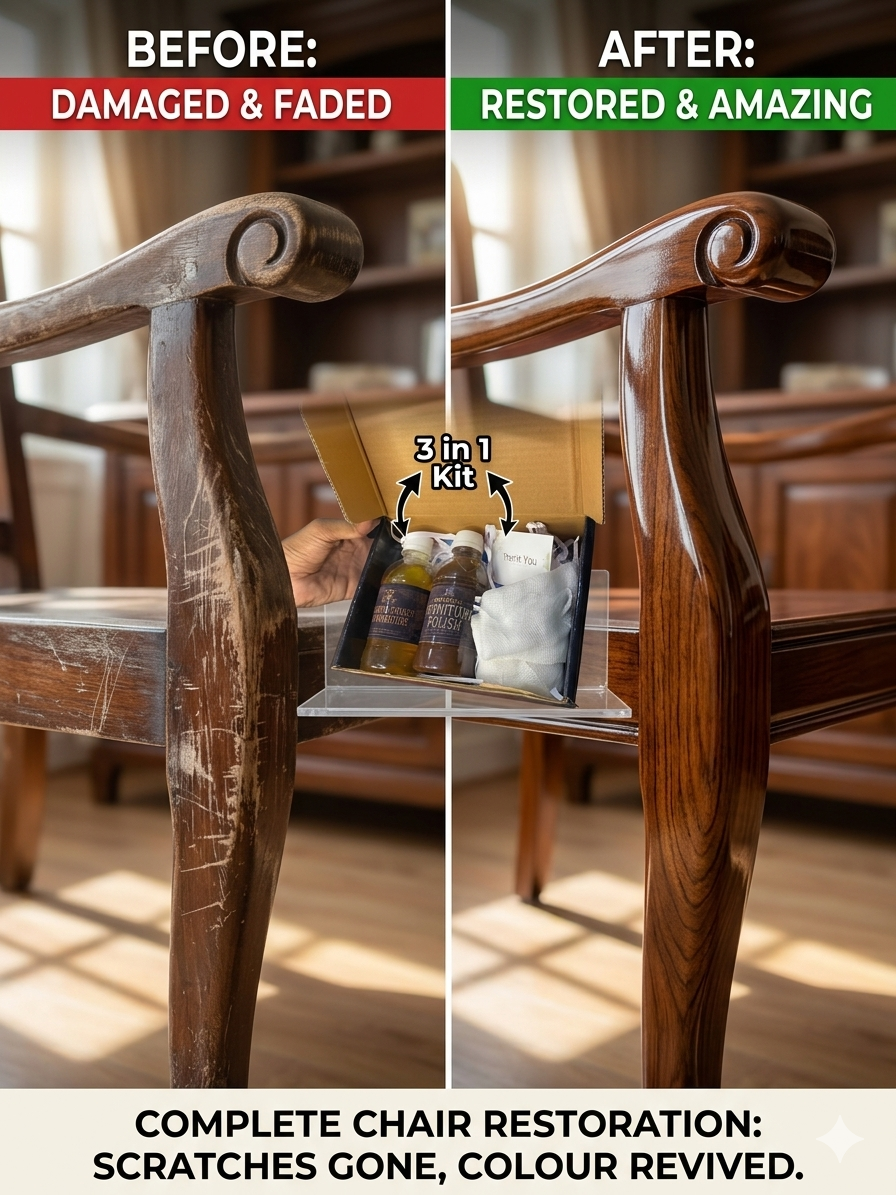 3-in-1 Premium Furniture Polish & Shiner Kit