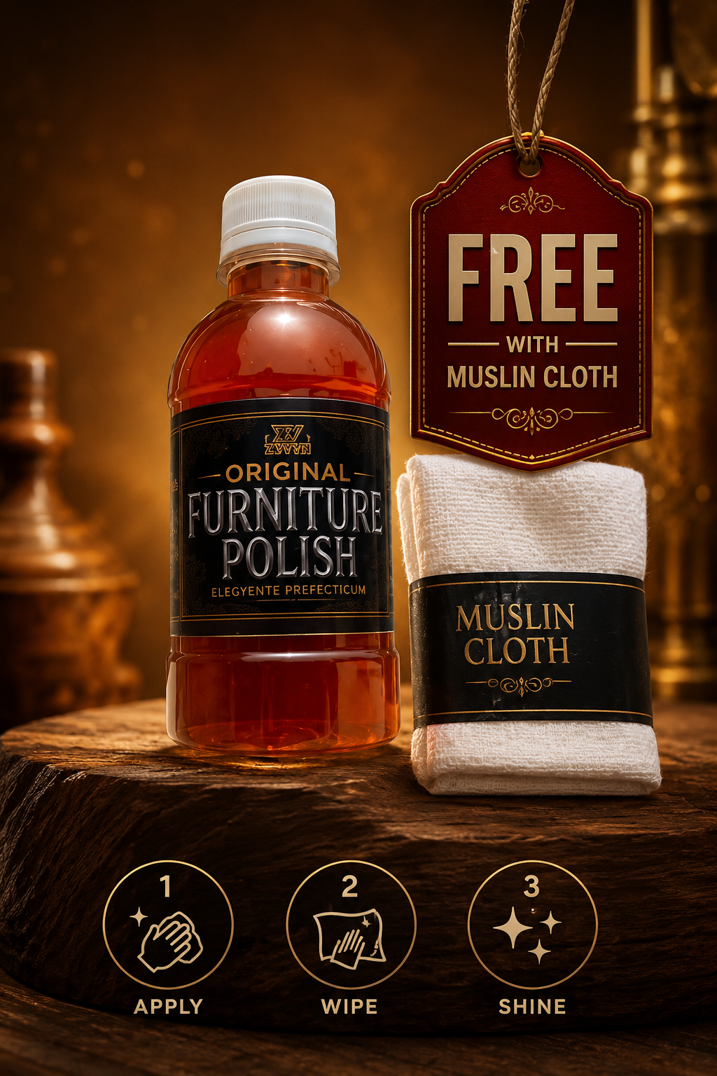 Premium Furniture Polish For Wood – Deep Shine & Protection