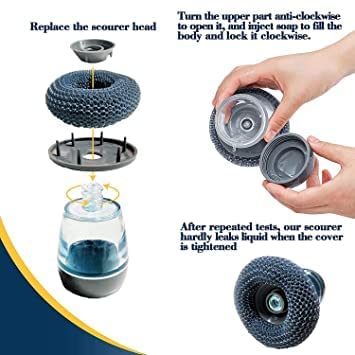 Brush Scrubber with Soap Dispenser