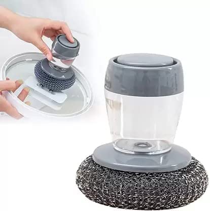 Brush Scrubber with Soap Dispenser