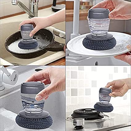 Brush Scrubber with Soap Dispenser
