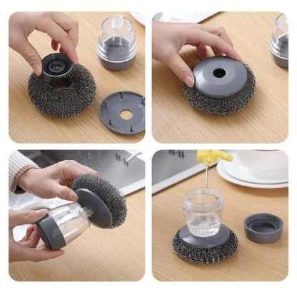 Brush Scrubber with Soap Dispenser