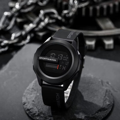 Multi Functional Electronic Watch Men's Large Dial Luminous Electronic Watch