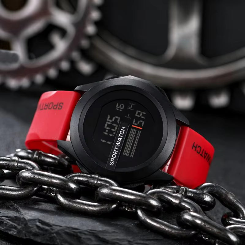 Multi Functional Electronic Watch Men's Large Dial Luminous Electronic Watch