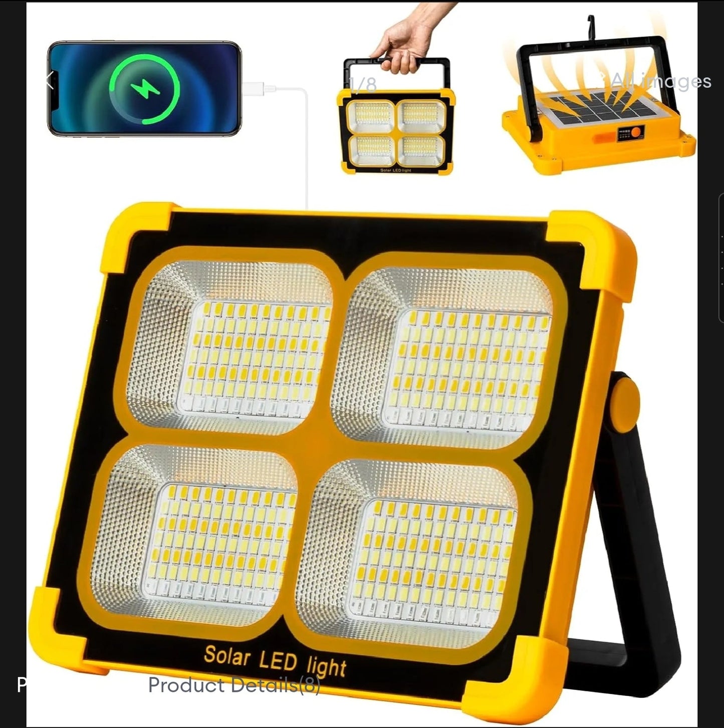 SOLAR Charging Flood Light (HEAVY DUTY)