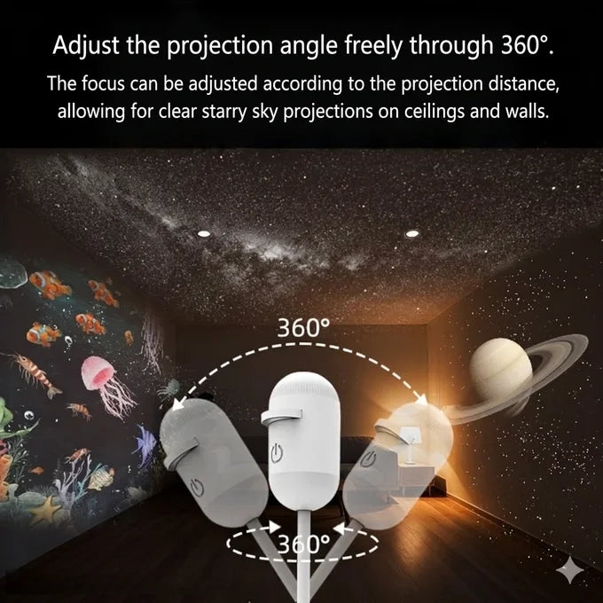 Rexoh - Galaxy Star Night Light Projector Lamp